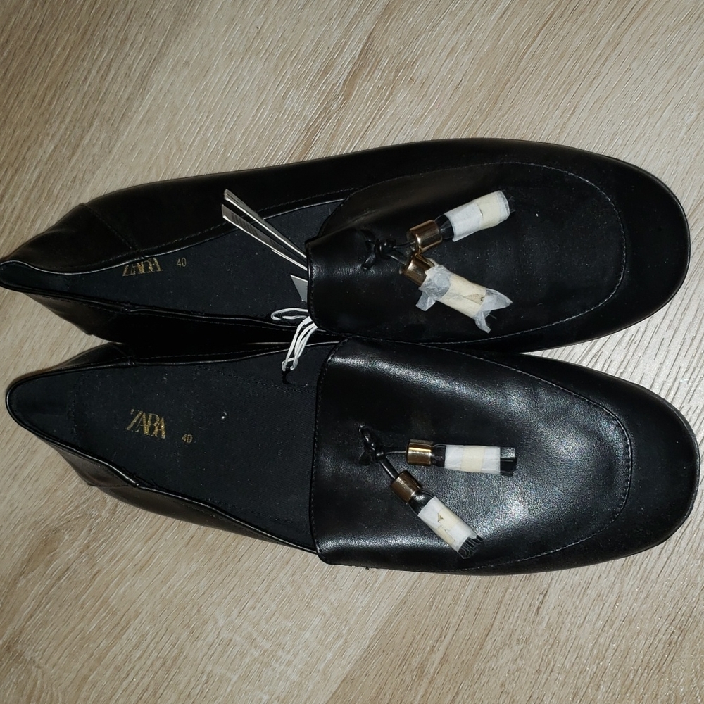 Zara loafer flats NWT
